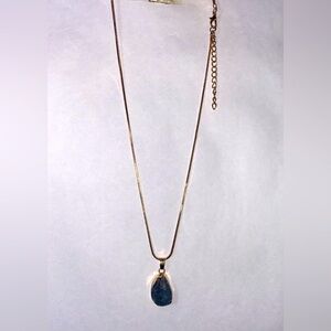 Quartz pendant necklace ❤️ Black